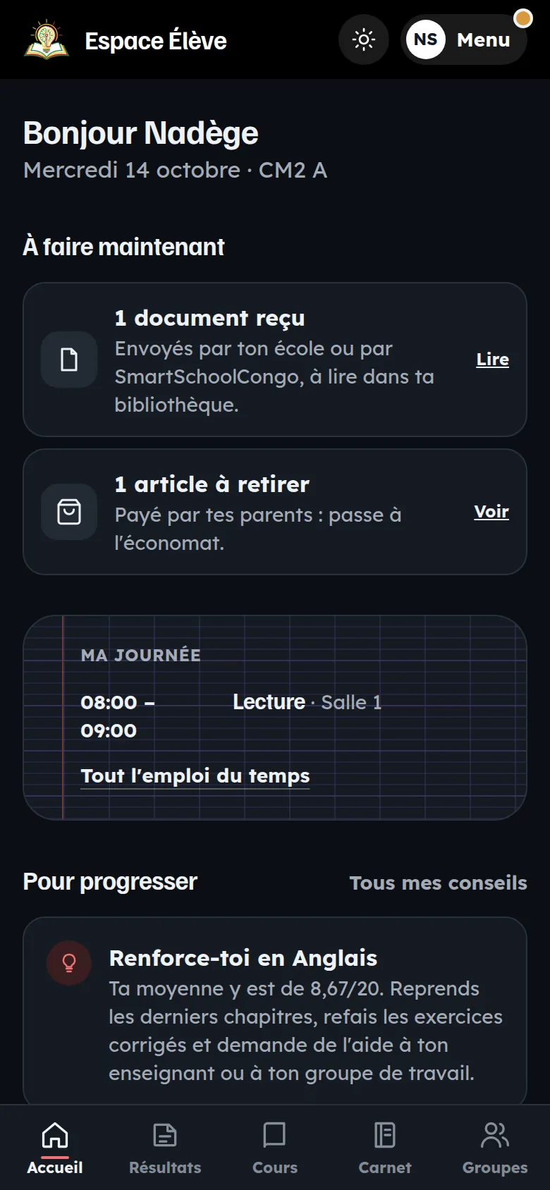 Fond clair et fond sombre