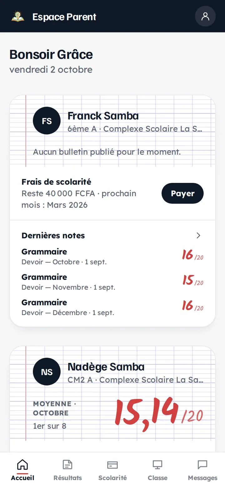 Accueil de l'Espace Parent